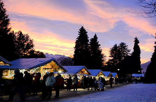mercatino Natale Parco delle Terme di Levico